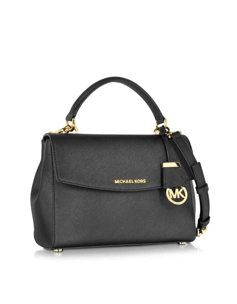 michael kors saffiano satchel small model|michael kors saffiano wallet black.